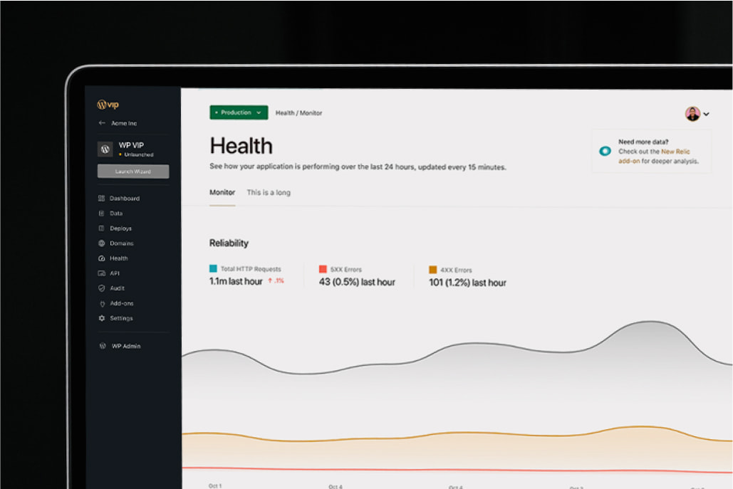 screenshot of WordPress VIP
